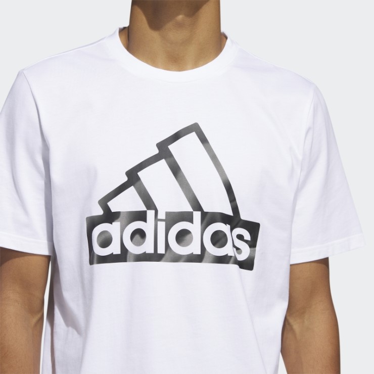 Camiseta Blanca De Manga Corta Con Gráfico De íconos Del Futuro De Adidas