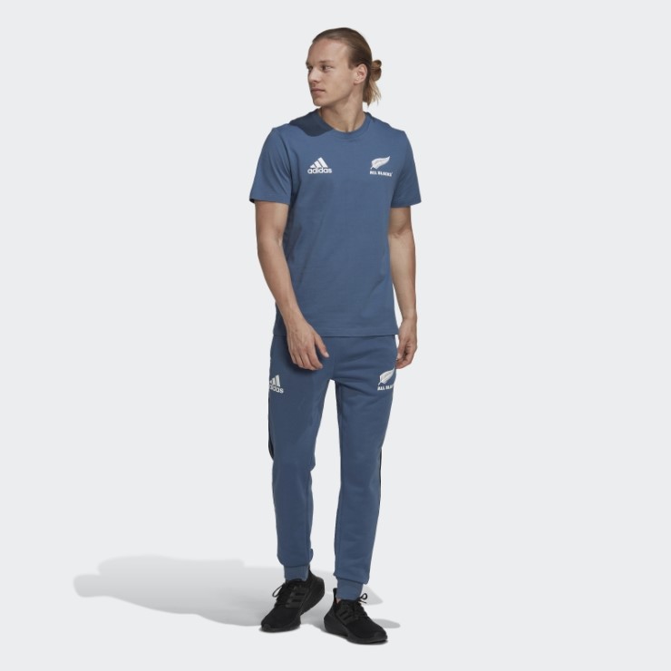 Camiseta De Algodón De Rugby Steel All Blacks Adidas