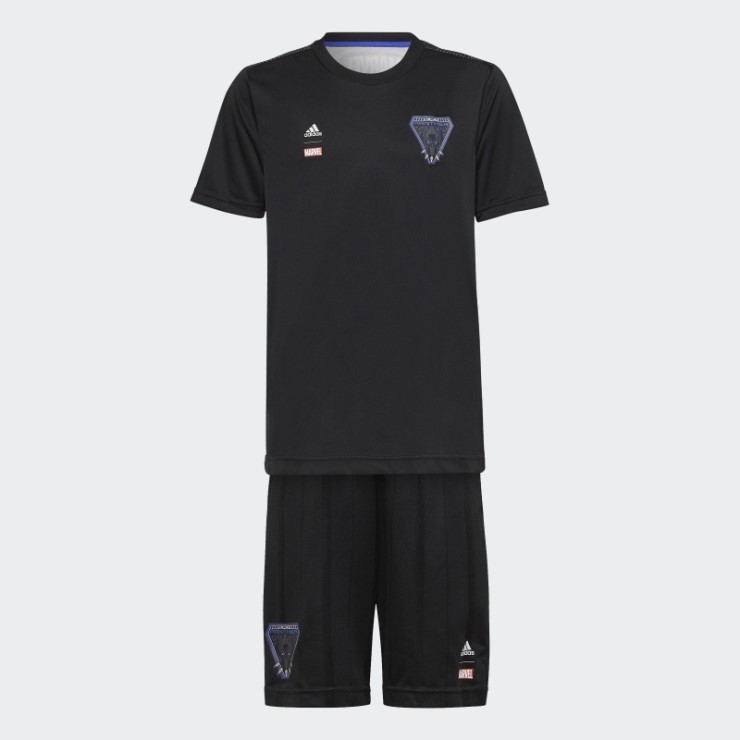 Negro Conjunto De Verano Adidas X Marvel Pantera Negra