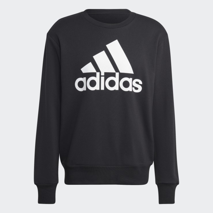 Sudadera Essentials French Terry Con Logo Grande Adidas Negra