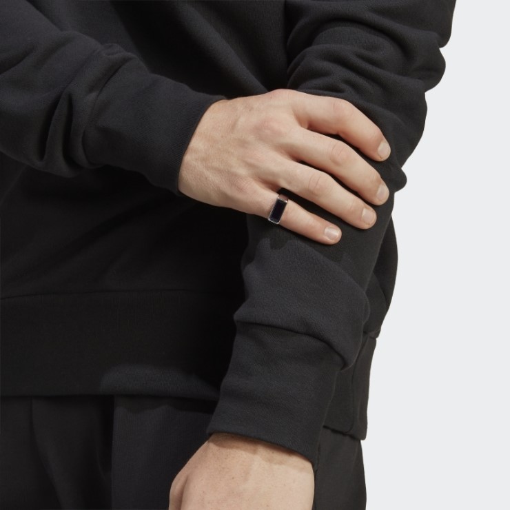 Sudadera Essentials French Terry Con Logo Grande Adidas Negra