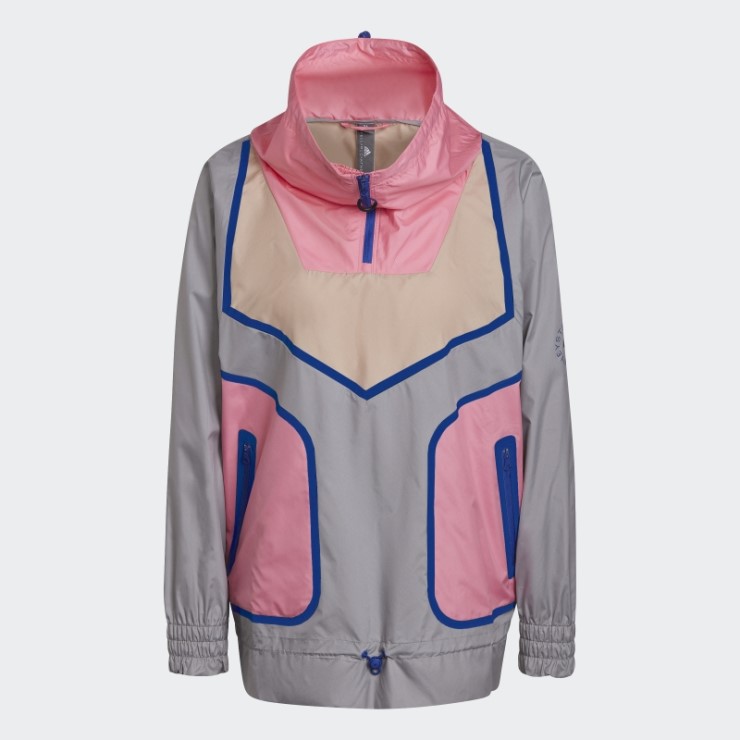Adidas By Stella Mccartney Sportswear Chaqueta Con Media Cremallera Onix Luz Moda