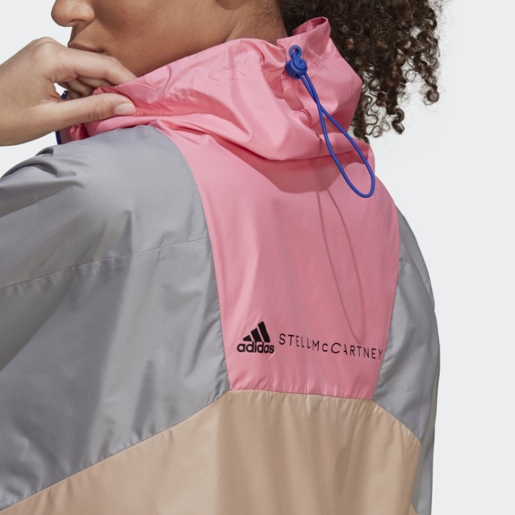 Adidas By Stella Mccartney Sportswear Chaqueta Con Media Cremallera Onix Luz Moda