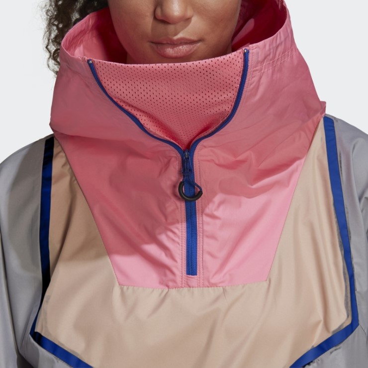 Adidas By Stella Mccartney Sportswear Chaqueta Con Media Cremallera Onix Luz Moda