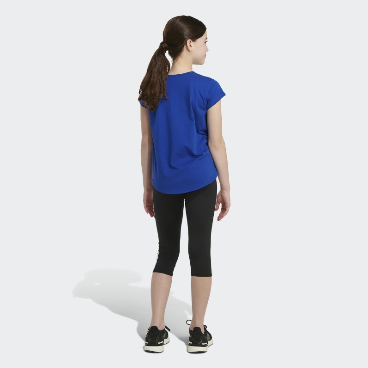 Adidas Camiseta Azul Real De Manga Corta