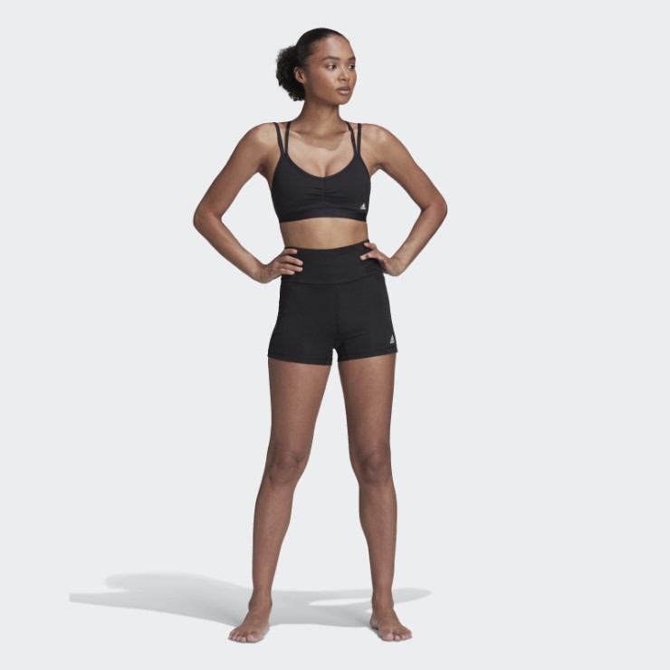 Leggings Cortos De Talle Alto Yoga Essentials Negro Adidas