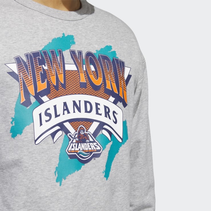 Sudadera Vintage Islanders Gris Medio Adidas