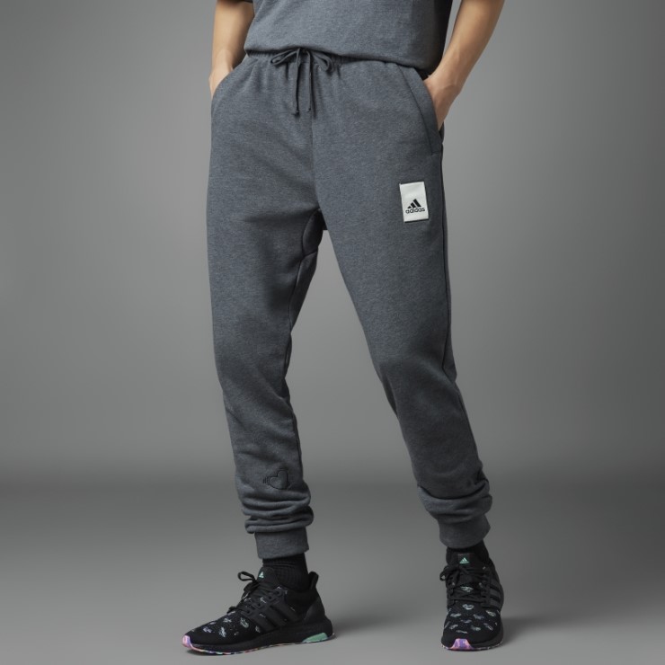Pantalón Adidas Valentine's Day Gris Oscuro Jaspeado
