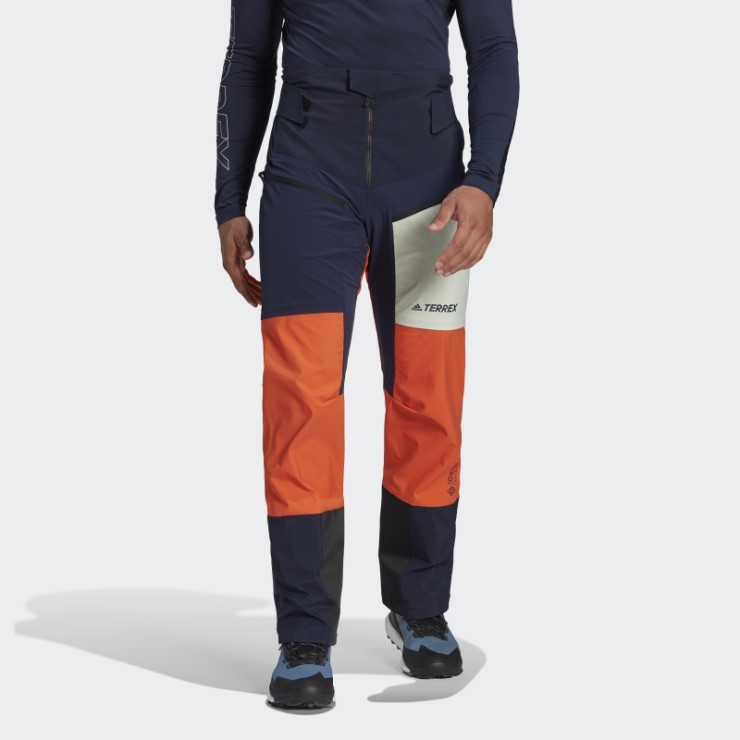 Adidas Terrex Skyclimb Tour Gore Ski Touring Pantalón De Chándal Soft Shell Naranja