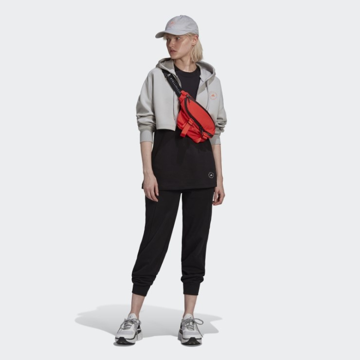 Camiseta Negra Con Logo De Adidas By Stella Mccartney