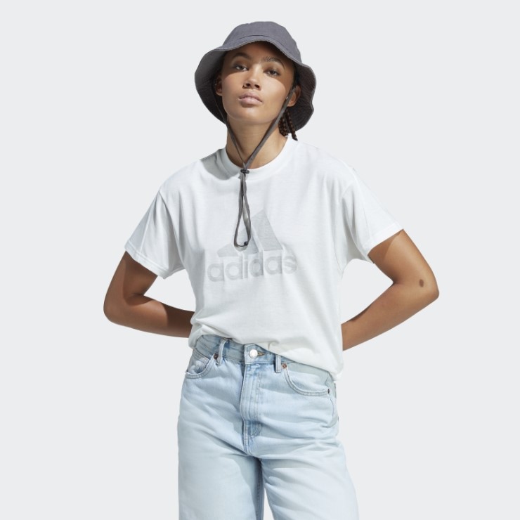 Blanco Melange Adidas Future Icons Winners 3.0 Camiseta De Moda