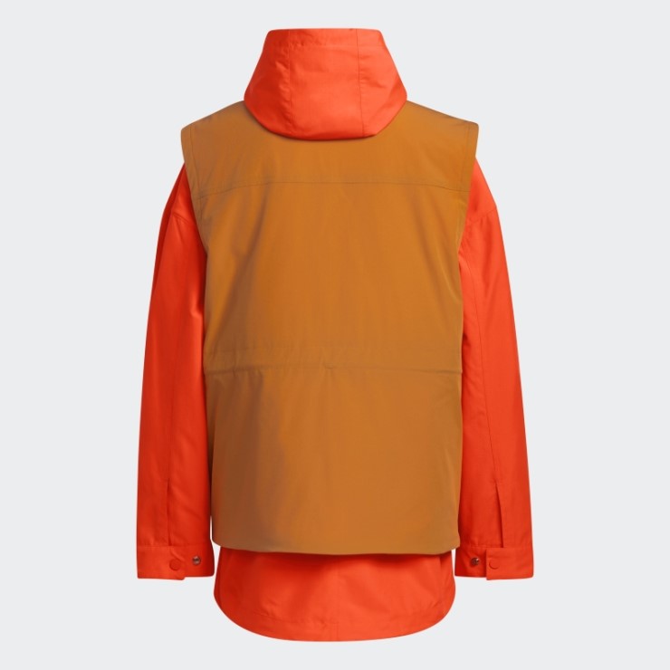 Chaqueta Adidas 2fer (todos Los Géneros) Naranja