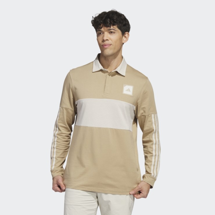 Adidas Adicross Polo De Golf De Manga Larga Cáñamo
