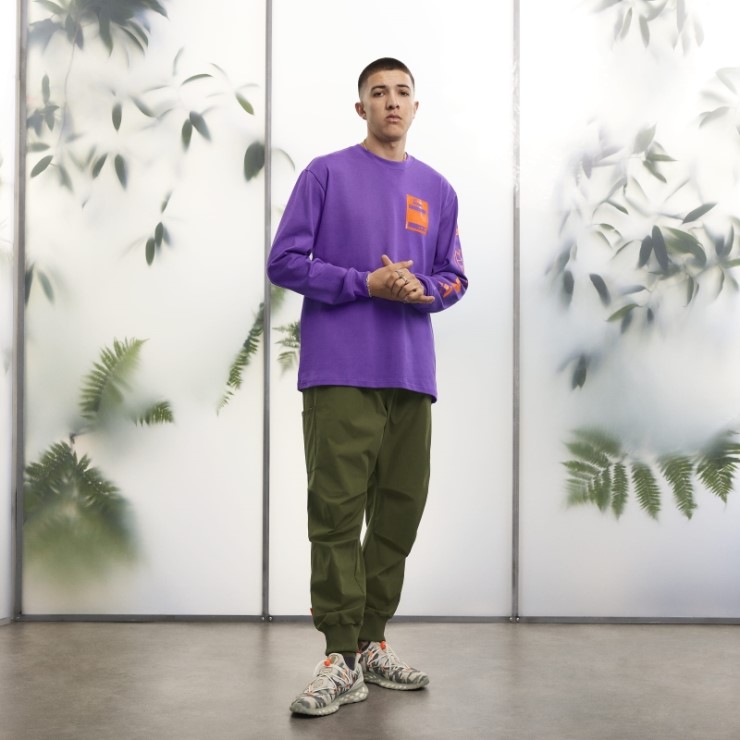 Camiseta Gráfica De Manga Larga (todos Los Géneros) Púrpura Adidas