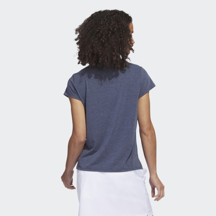 Polo Jaspeado Go-to Adidas Azul Marino