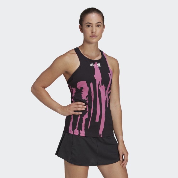 Adidas Thebe Magugu Tennis New York Y-back Tank Top Negro