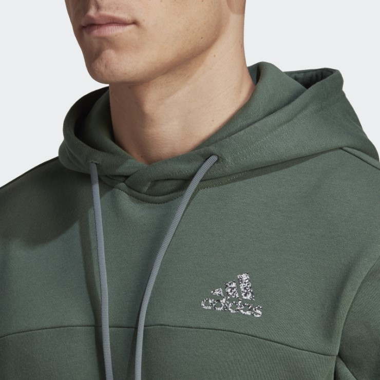 Sudadera Con Capucha Stadium Fleece Badge Of Sport Adidas Verde óxido