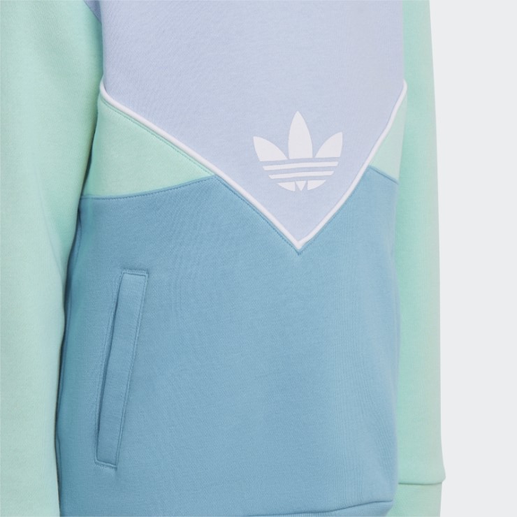 Adidas Sudadera Con Capucha Azul Adicolor