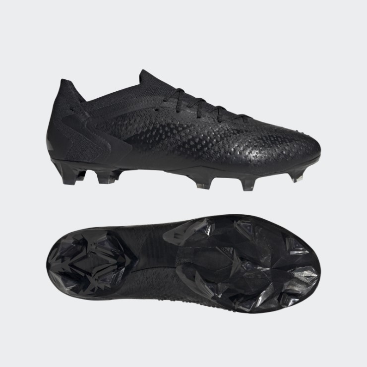Adidas Predator Precision.1 Low Tacos De Fútbol Para Terreno Firme Negro