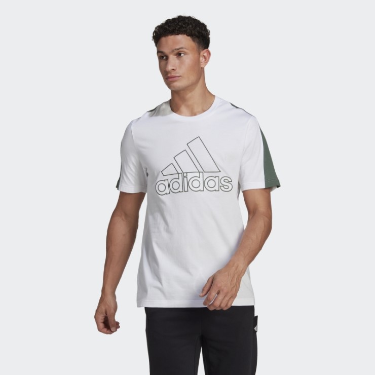 Adidas Future Icons Camiseta Deportiva Con Emblema Bordado Blanco
