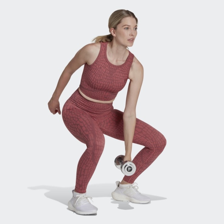 Sujetador Texturizado De Sujeción Ligera Formotion Sculpt Adidas Burdeos