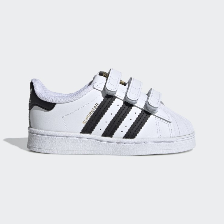 Niños Con Estilo Adidas Superstar Zapatos Negro