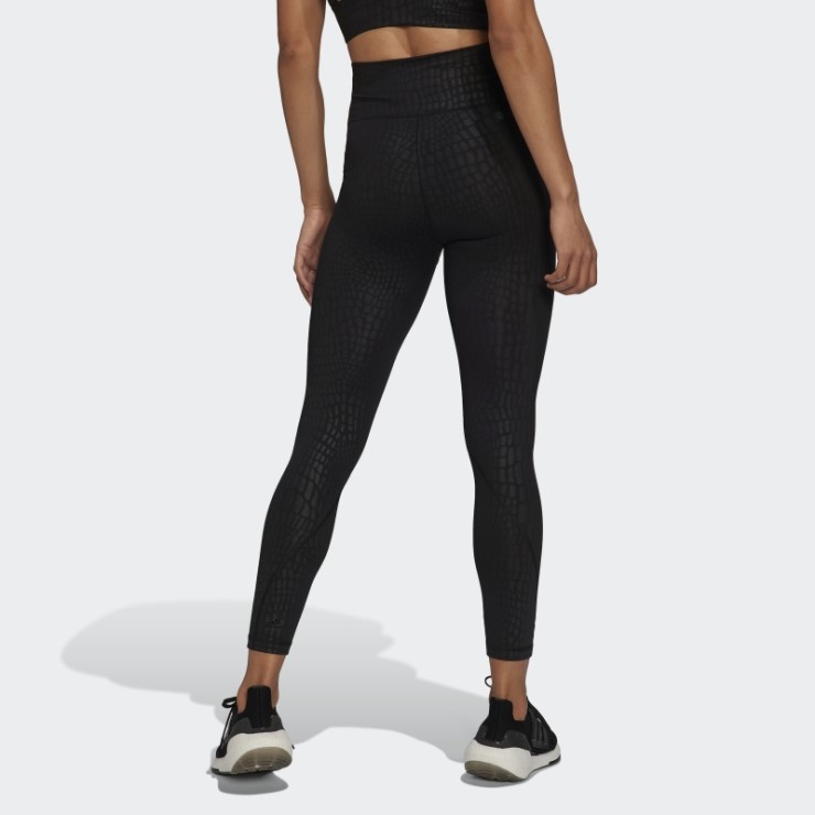 Leggings De Entrenamiento Con Relieve De Cocodrilo Optime 7/8 Adidas Negro