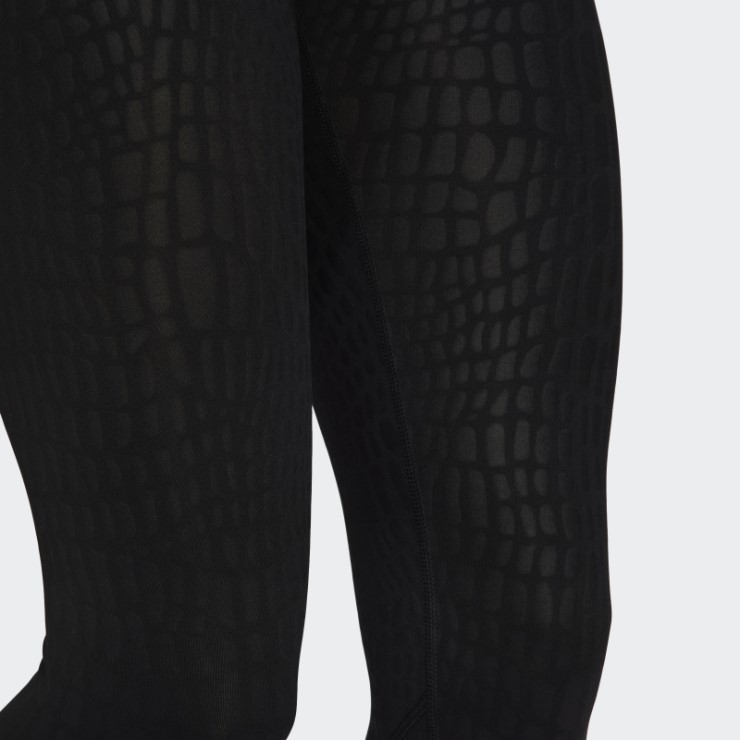 Leggings De Entrenamiento Con Relieve De Cocodrilo Optime 7/8 Adidas Negro