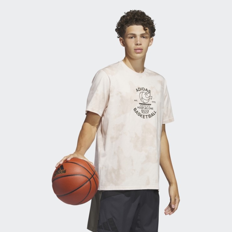 Adidas Camiseta De Baloncesto Con Diseño De Aros En Todo El Mundo De Cuarzo