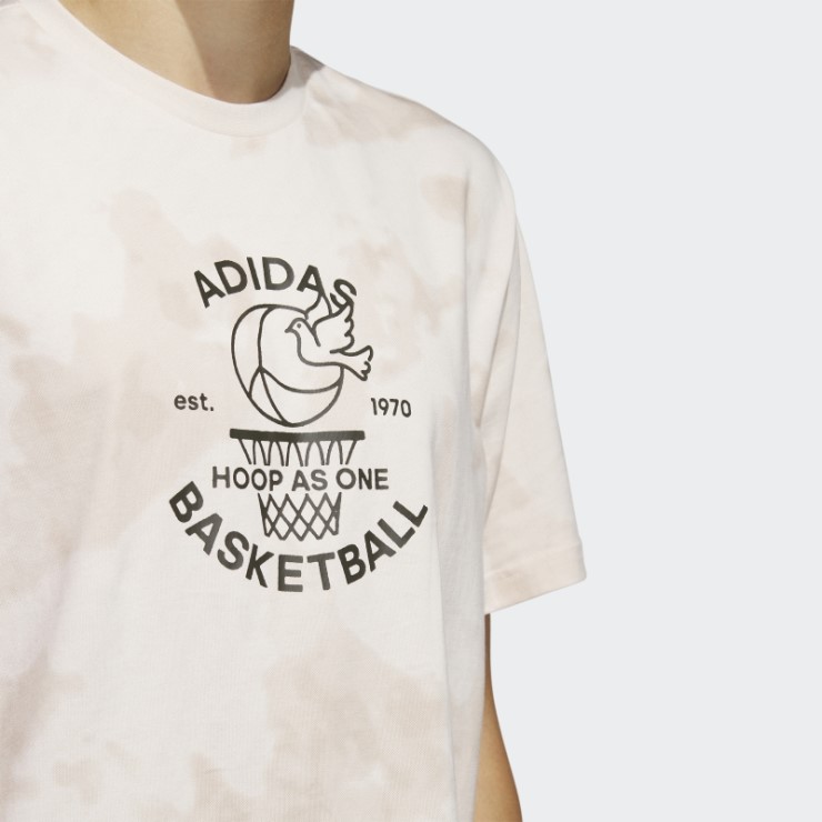 Adidas Camiseta De Baloncesto Con Diseño De Aros En Todo El Mundo De Cuarzo