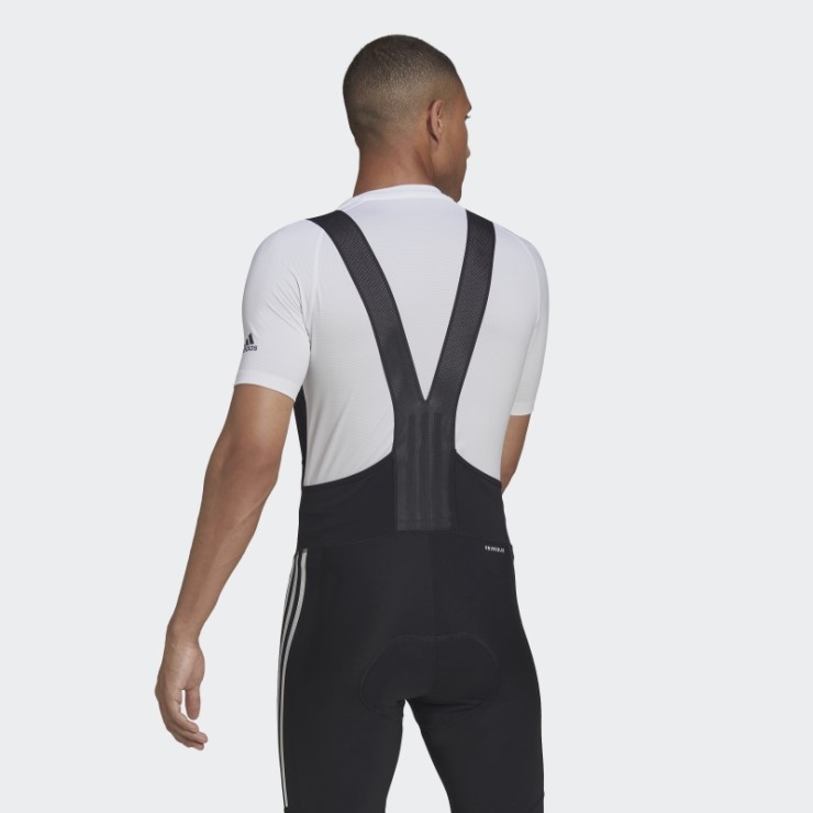 La Camiseta Interior De Ciclismo De Manga Corta Adidas Blanca