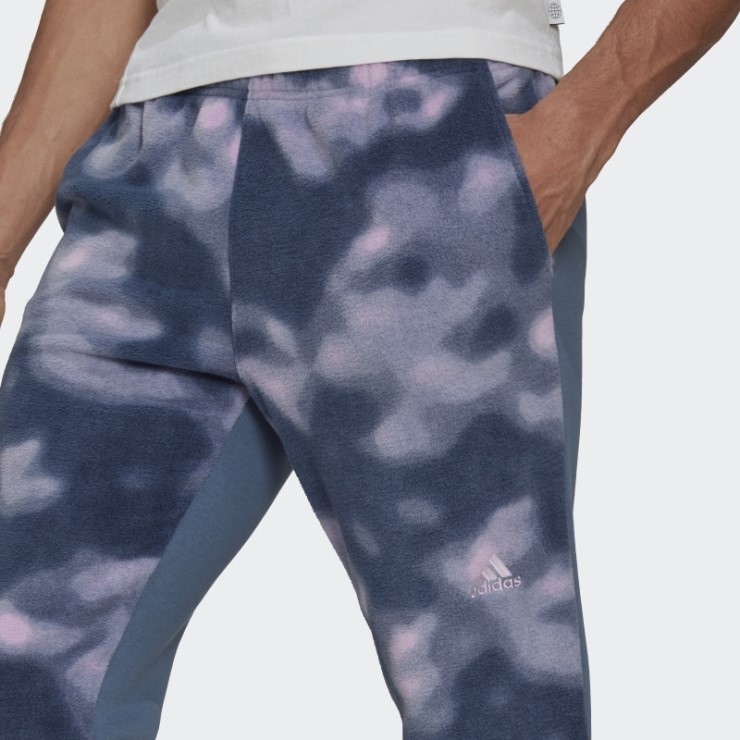 Pantalón Polar Con Estampado Natural Acero Adidas