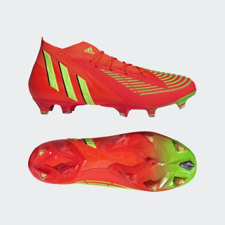 Predator Edge.1 Tacos De Fútbol Para Terreno Firme Adidas Rojo