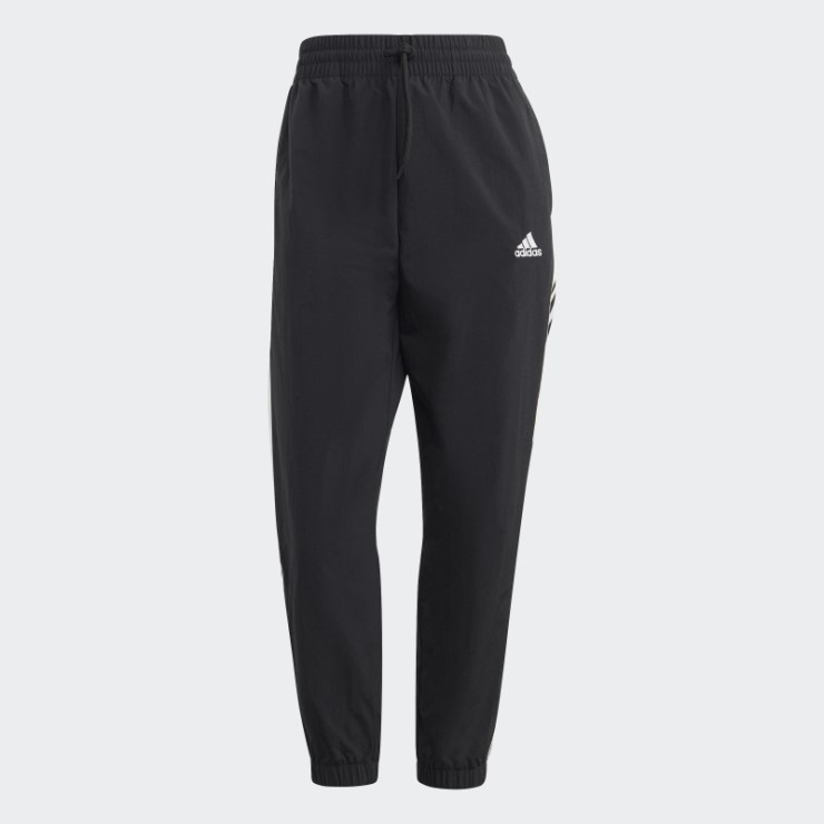 Pantalón 7/8 Essentials 3 Rayas Tejido Negro Adidas