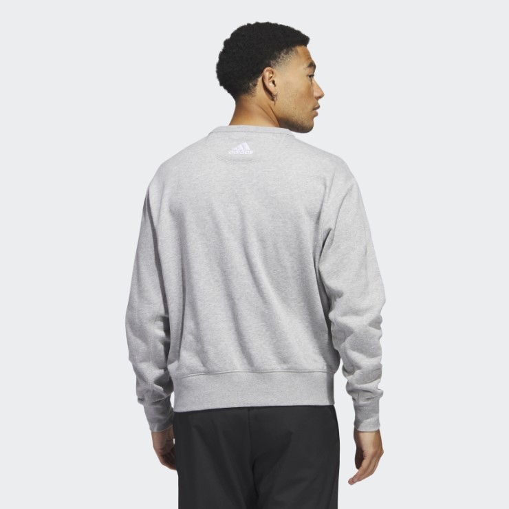 Adidas Sudadera Gris Medio Con Alas Rojas Vintage