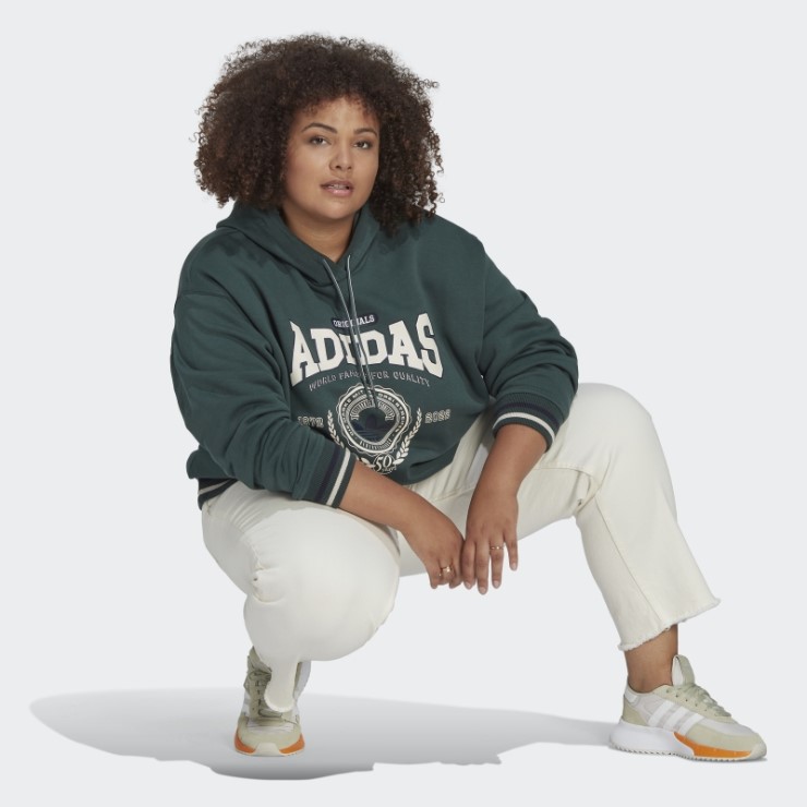 Verde Mineral Adidas Originals Clase De 72 Sudadera Con Capucha (talla Grande) Caliente