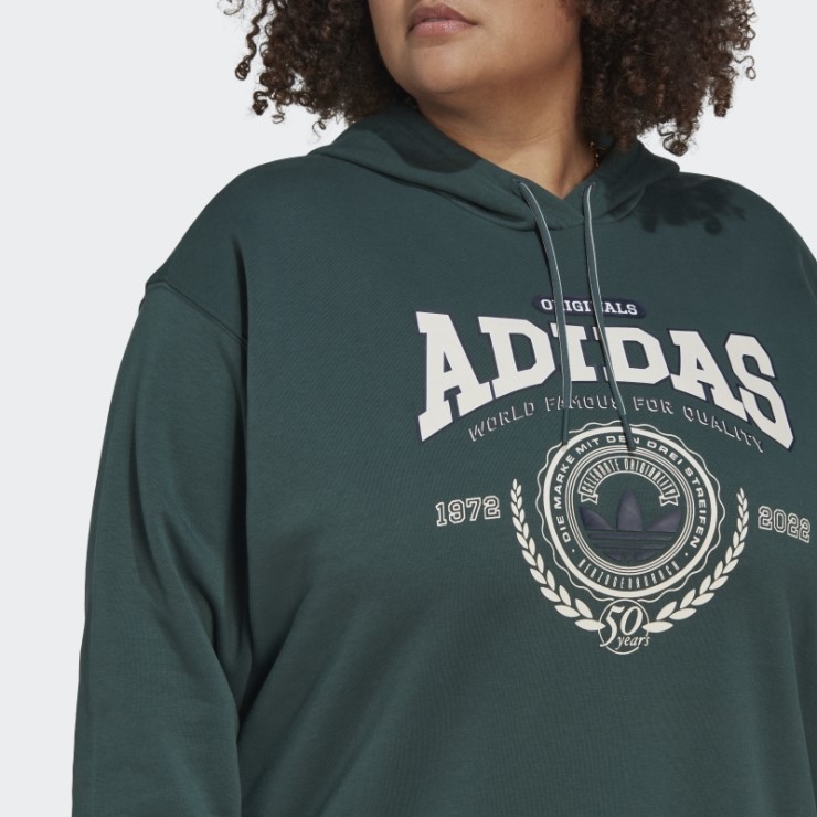 Verde Mineral Adidas Originals Clase De 72 Sudadera Con Capucha (talla Grande) Caliente
