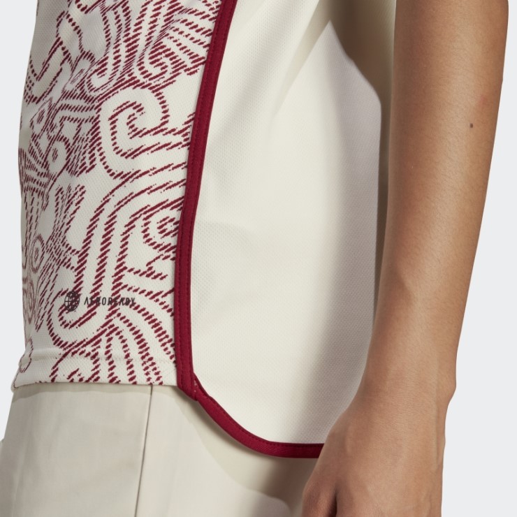 Camiseta Adidas Mexico 22 Segunda Equipacion Blanca