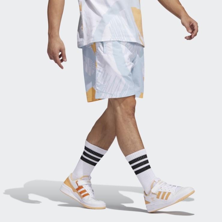 Shorts Adiplay Allover Print Tinte Cielo Adidas