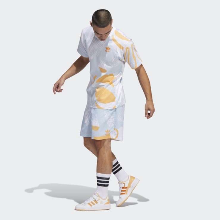 Shorts Adiplay Allover Print Tinte Cielo Adidas