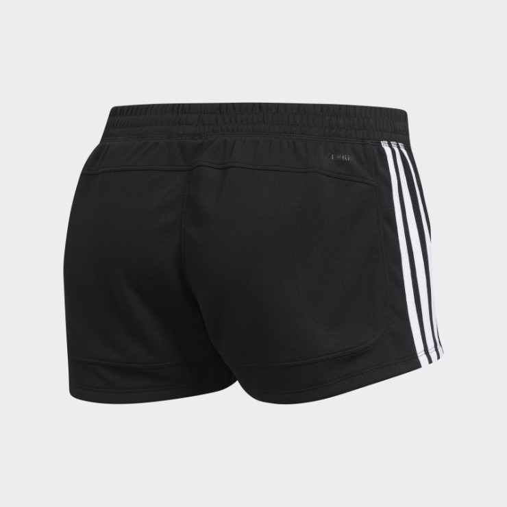 Shorts Negros Pacer 3 Rayas Adidas