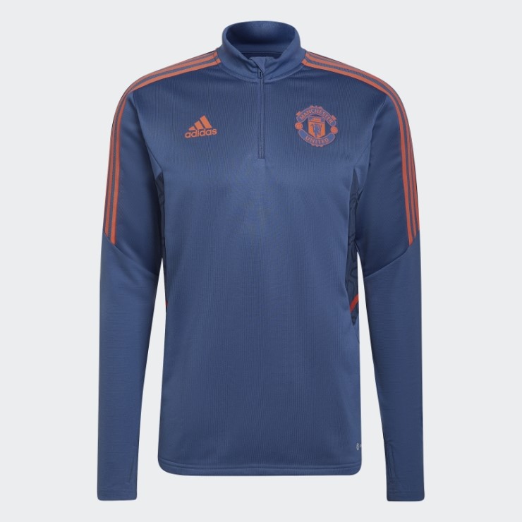 Manchester United Condivo 22 Camiseta De Entrenamiento Adidas Azul