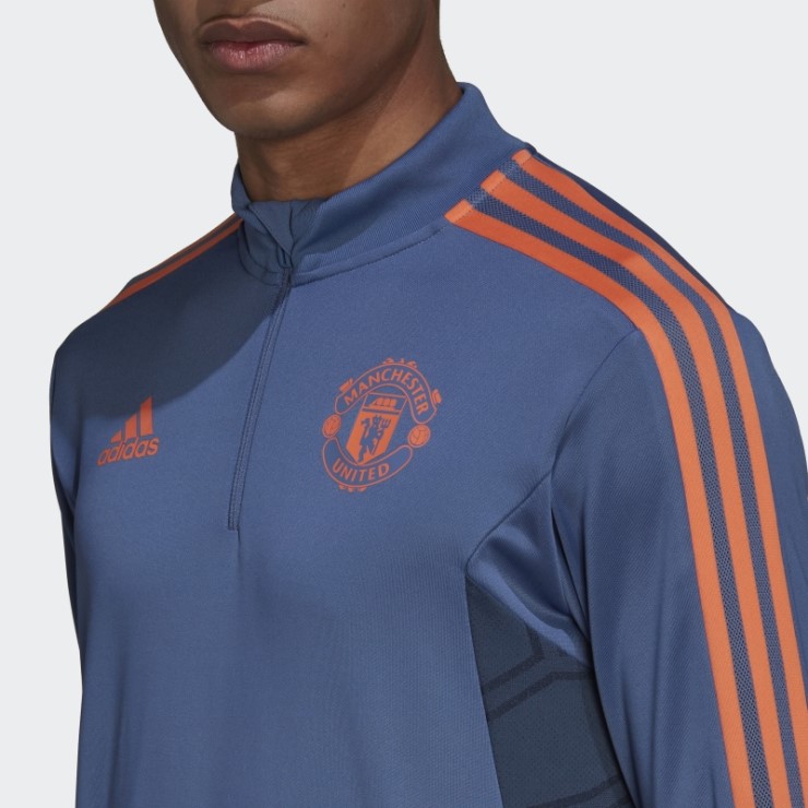 Manchester United Condivo 22 Camiseta De Entrenamiento Adidas Azul
