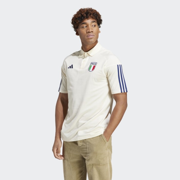 Polo Italia Tiro 23 Algodon Adidas Blanco