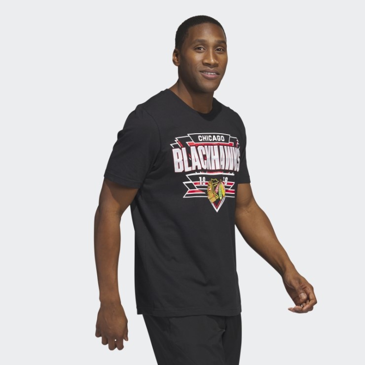 Camiseta Blackhawks Playmaker Negro Adidas