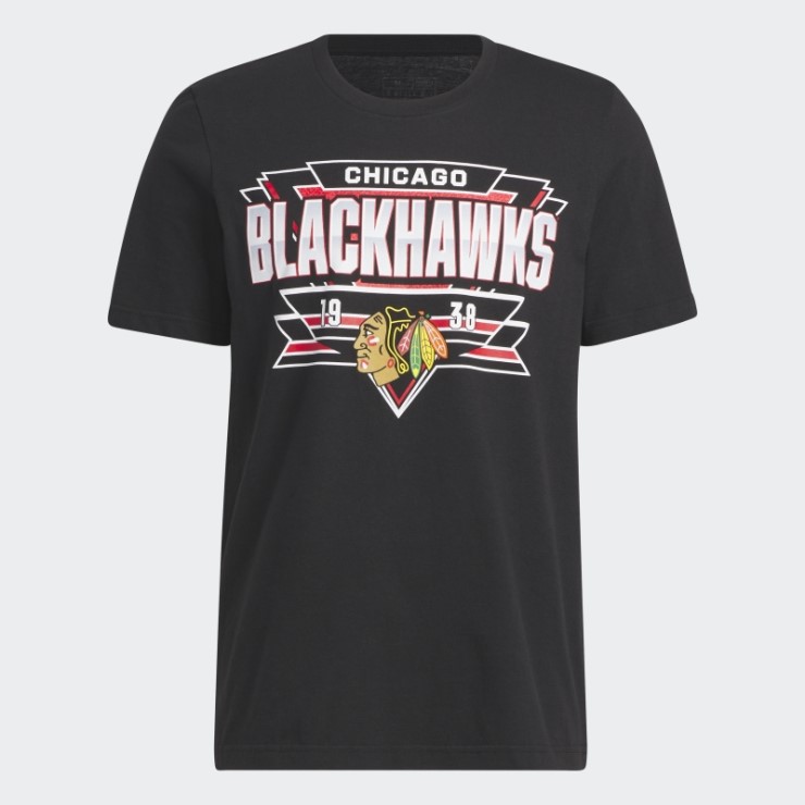 Camiseta Blackhawks Playmaker Negro Adidas