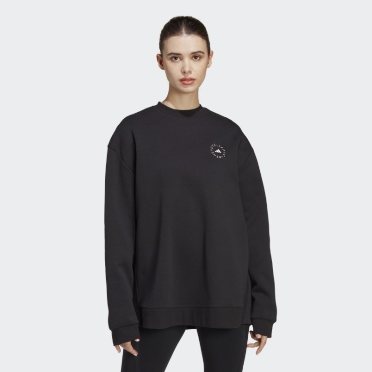 Adidas By Stella Mccartney Sportswear Sudadera Negra Caliente