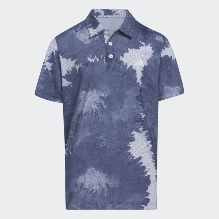 Adidas Polo Azul Marino Con Malla De Flores