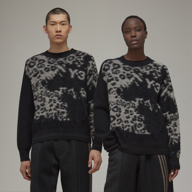 Sudadera Adidas Y-3 De Punto Con Estampado De Leopardo