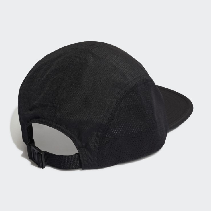 Gorra De Corredor Reflectante De Cinco Paneles Aeroready Adidas Negra
